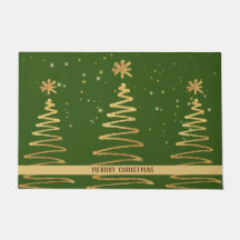 Schimmerndes, funkelndes Weihnachtsgrün im Gefühl