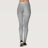 Schimmerndes Grauglasdesign Leggings (Rückseite)
