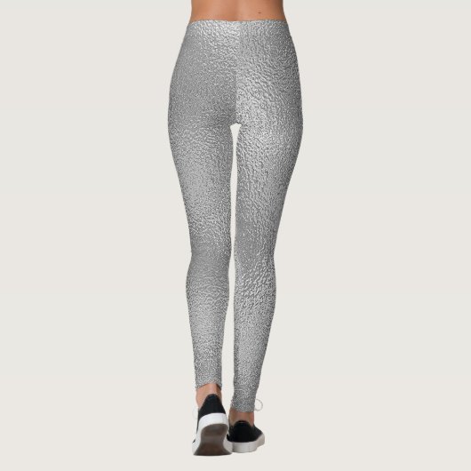 Schimmerndes Grauglasdesign Leggings (Rückseite)