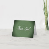 Schimmerndes grünes Leder im Inneren Danke (Vorderseite)