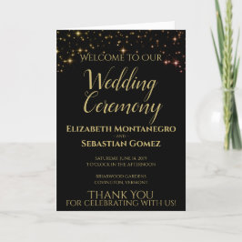 Schimmerndes Hochzeitsprogramm für Glitzern Programm