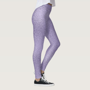 Schimmerndes Lila Glasdesign Leggings