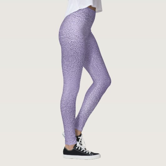 Schimmerndes Lila Glasdesign Leggings (Rechts)
