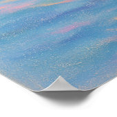 Schimmerndes Meer - Pastell-Malstil-Kunst Poster (Ecke)