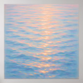 Schimmerndes Meer - Pastell-Malstil-Kunst Poster (Vorne)