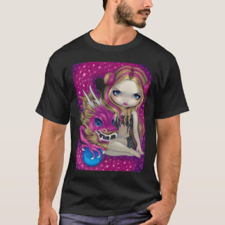 Schimmerndes rosa Drache-Shirt T-Shirt