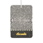 Schimmerndes Snakeskindruckdesign Autolufterfrischer (Vorderseite)