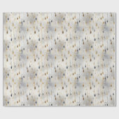 Schimmerndes Tinsel Strands Wasserfarbendesign Geschenkpapier (Flach)