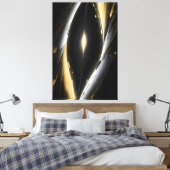 Schimmerndes Universum Leinwanddruck (Insitu (Schlafzimmer))