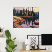 Schimmerndes Wasser | Lawren Harris | Poster (Heimbüro)