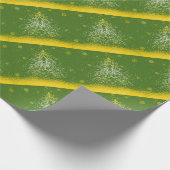 Schimmerndes Weihnachtsbaum-Geschenkpapier Geschenkpapier (Ecke)