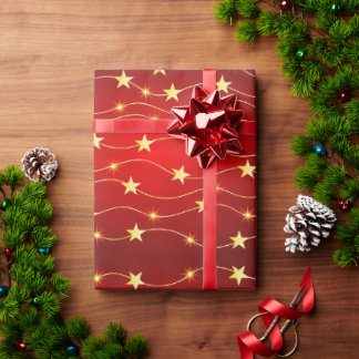 Schimmerndes Weihnachtswrapping Paper von Starligh Geschenkpapier