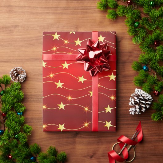 Schimmerndes Weihnachtswrapping Paper von Starligh Geschenkpapier (Feiertagsgeschenk)
