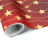 Schimmerndes Weihnachtswrapping Paper von Starligh Geschenkpapier (Rolleneckpunkt)