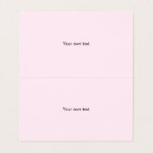 Schimmerrosa Glitzer Staub geklappt Visitenkarten (Innenseite Aufgefaltet)