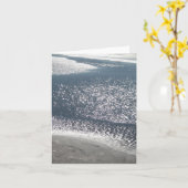 "Schimmerwasser" - Notecard Karte (Gelbe Blume)