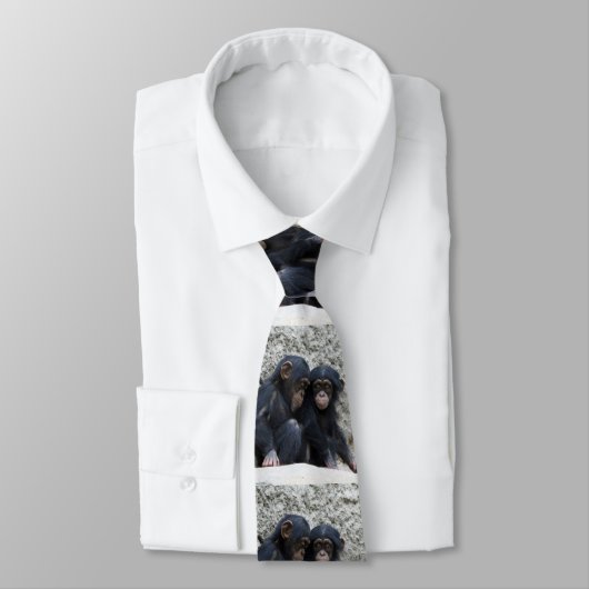 Schimpanse002 Krawatte (Gebunden)