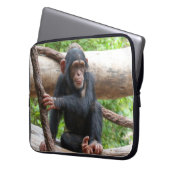 Schimpanse 001 laptopschutzhülle (Vorderseite Links)