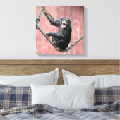 Schimpanse 001 leinwanddruck (Insitu (Schlafzimmer))