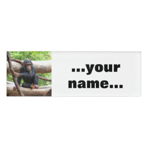 Schimpanse 001 namenschild