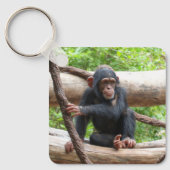 Schimpanse 001 schlüsselanhänger (Vorderseite)
