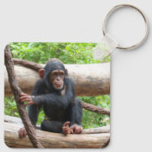 Schimpanse 001 schlüsselanhänger (Rückseite)