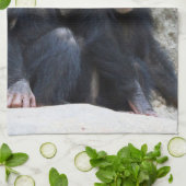 Schimpanse 002 geschirrtuch (Gefaltet)