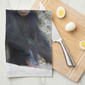 Schimpanse 002 geschirrtuch (Viertel Falte)