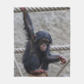 Schimpanse 017 fleecedecke (Vorderseite)