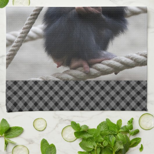 Schimpanse 030 geschirrtuch (Gefaltet)