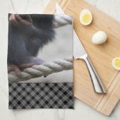 Schimpanse 030 geschirrtuch (Viertel Falte)