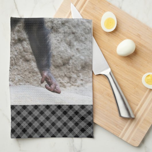 Schimpanse 031 geschirrtuch (Viertel Falte)