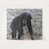 Schimpanse 031 wandteppich (Vorderseite (Horizontal))