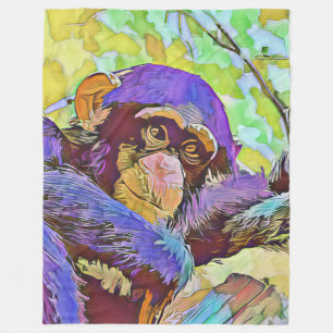 Schimpanse 3 fleecedecke