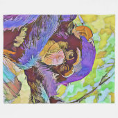 Schimpanse 3 fleecedecke (Vorderseite (Horizontal))