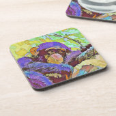 Schimpanse 3 getränkeuntersetzer (Linke Seite)