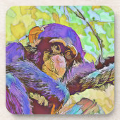 Schimpanse 3 getränkeuntersetzer (Vorderseite)