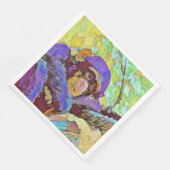 Schimpanse 3 serviette (Ecke)