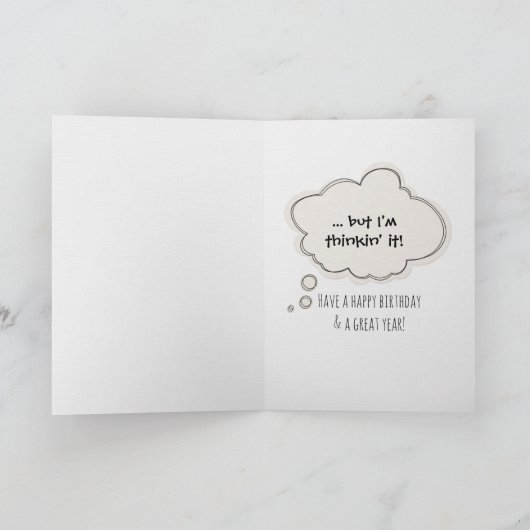 Schimpanse, 72. Spaß Karte (Innenseite)