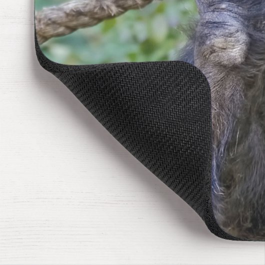 Schimpanse am Seil Mousepad (Ecke)