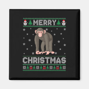 Schimpanse Animal Men Frauen Kinder Ugge Weihnacht Magnet