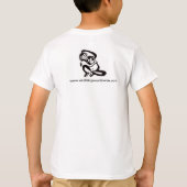 Schimpanse - BONOBO - Gefährdete tierische Grafik T-Shirt (Rückseite)