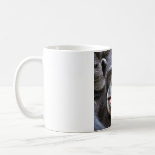 Schimpanse-Foto Kaffeetasse (Links)