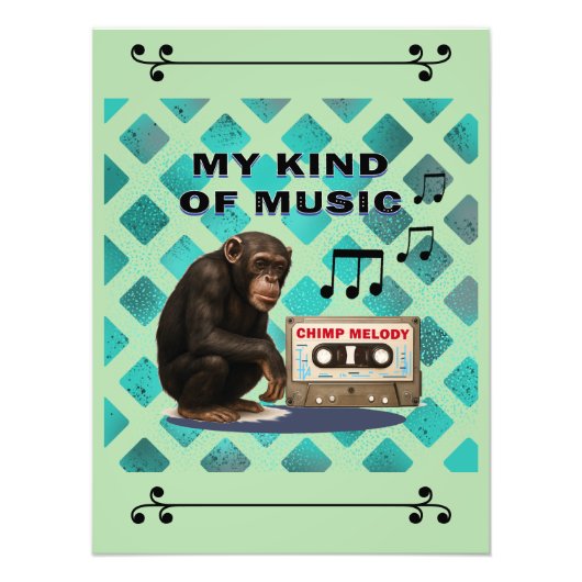 Schimpanse Fotodruck (Vorne)