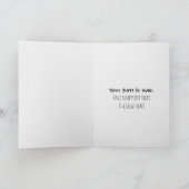 Schimpanse Geburtstag wird älter Karte (Innenseite)