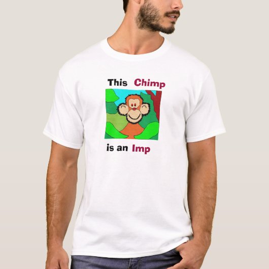 Schimpanse Imp T-Shirt (Vorderseite)