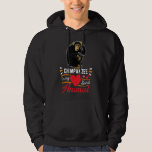 Schimpanse ist My Spirit Animal Liebe Niedlich Chi Hoodie