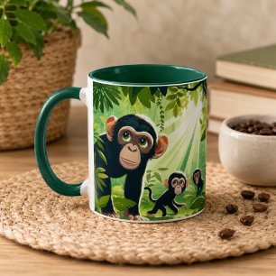 Schimpanse-Kaffeetasse Tasse