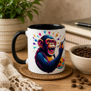 Schimpanse-Kaffeetasse Tasse