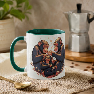 Schimpanse-Kaffeetasse Tasse